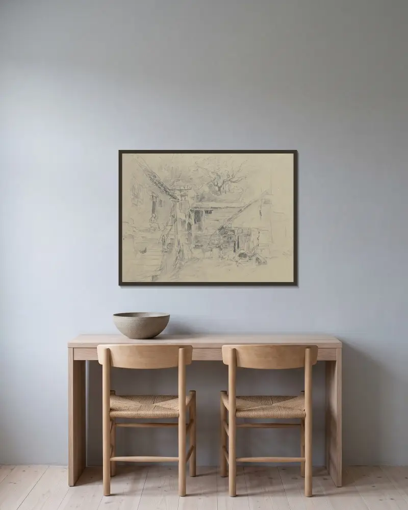 Falkensteiner Hof, Anton Burger v rámu na stěně