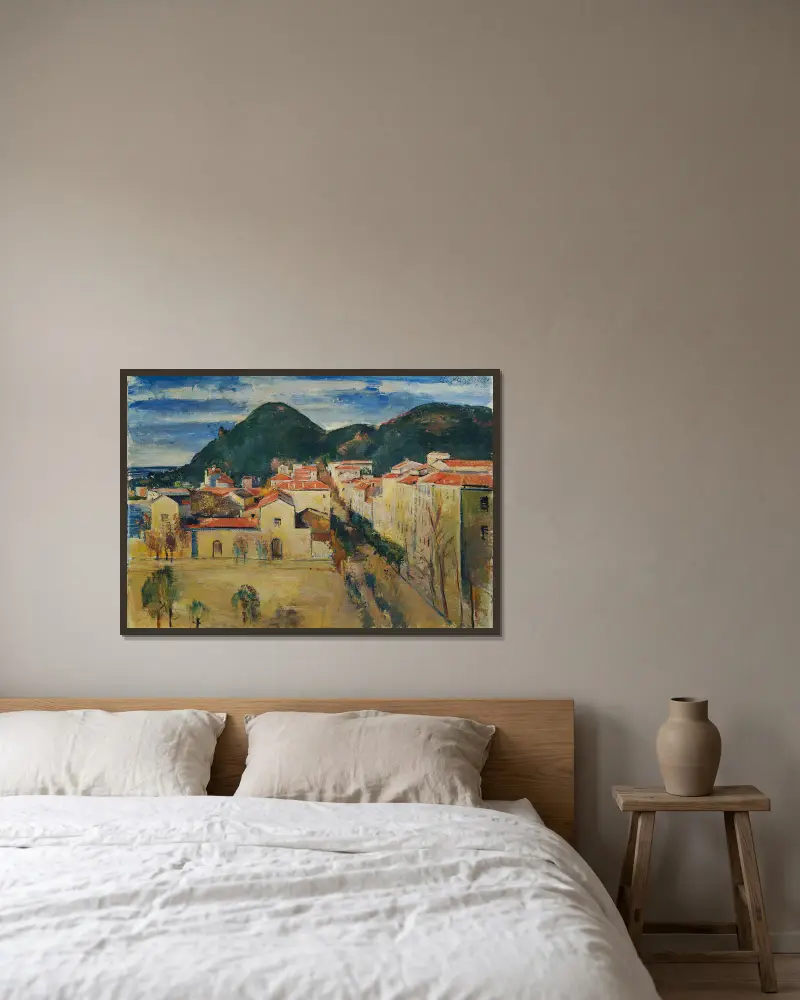 Ajaccio von Anton Faistauer gerahmt an einer Wand