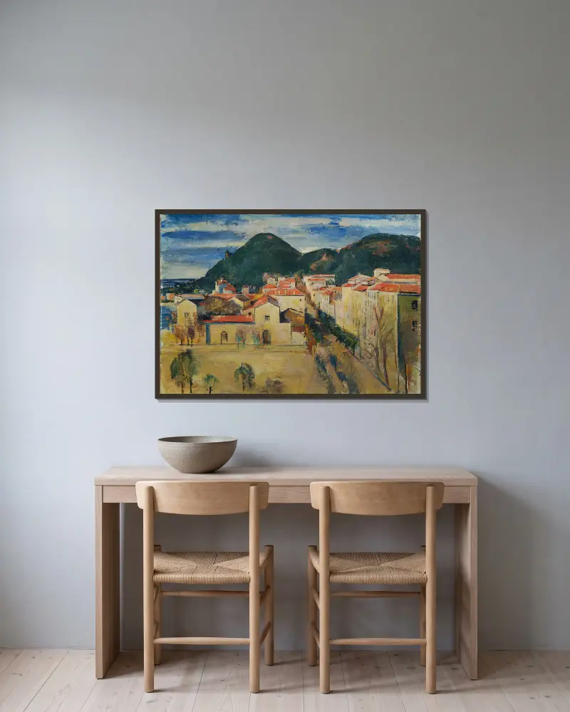 Ajaccio von Anton Faistauer gerahmt an einer Wand