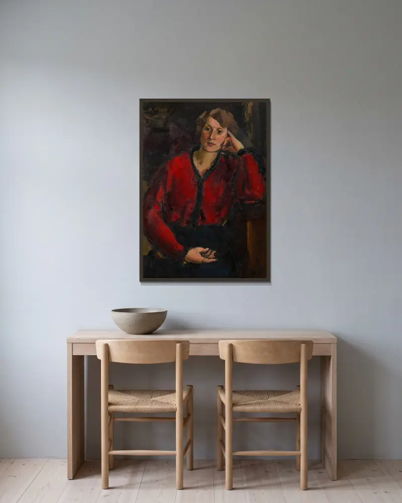 Ida Roessler, Anton Faistauer v rámu na stěně