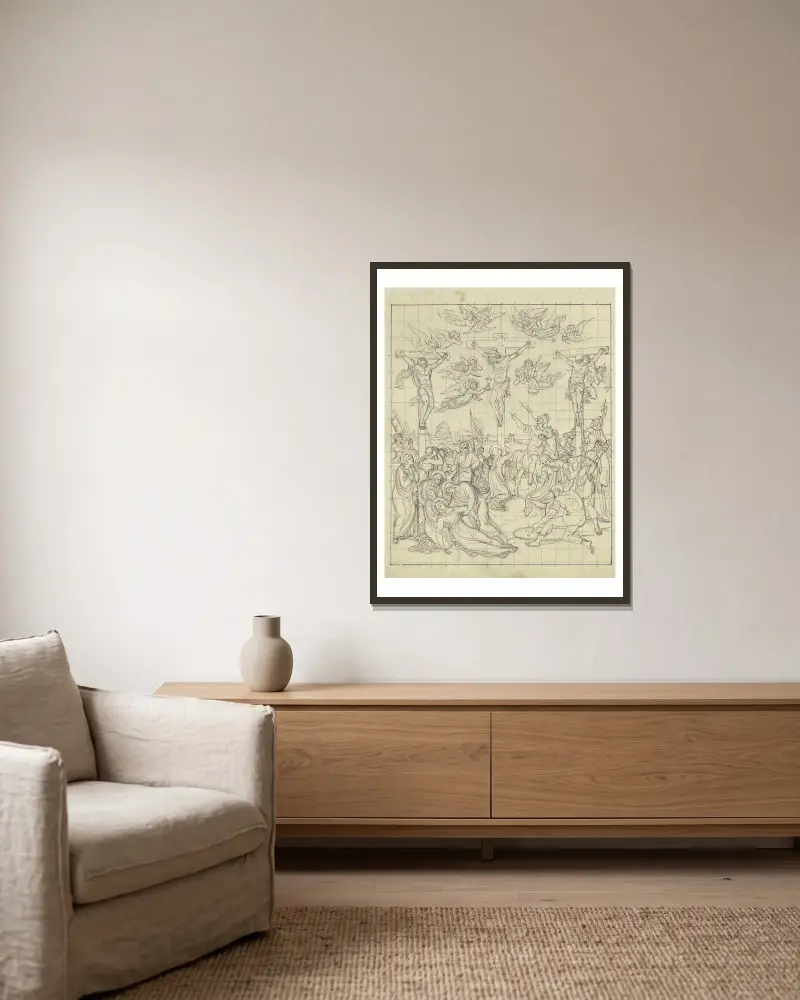 Kalvárie, Joseph Anton Koch v rámu na stěně