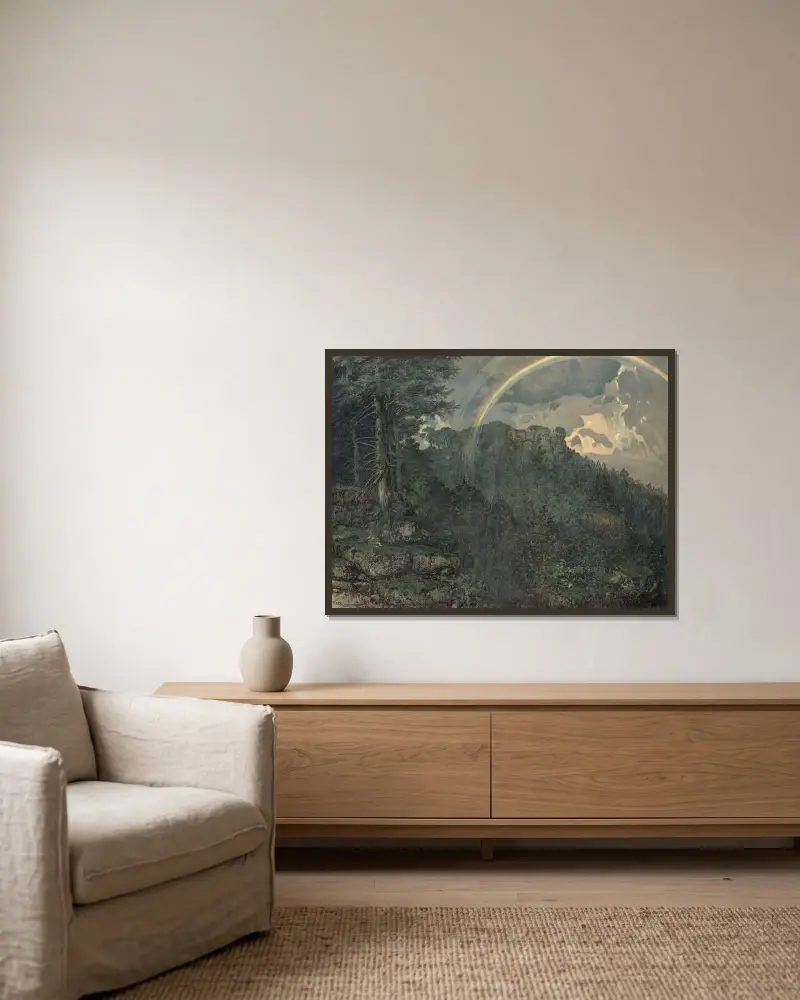 Odilienberg – Nr. 2 von Anton Seder gerahmt an einer Wand