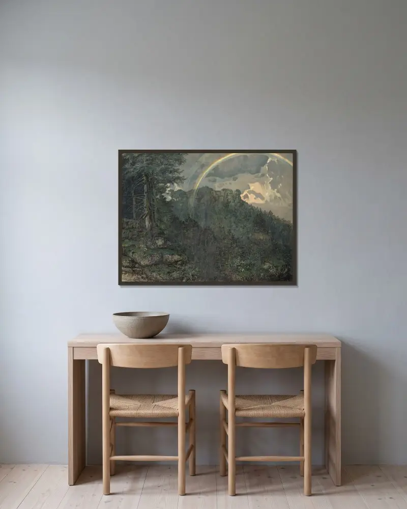 Odilienberg – Nr. 2 von Anton Seder gerahmt an einer Wand