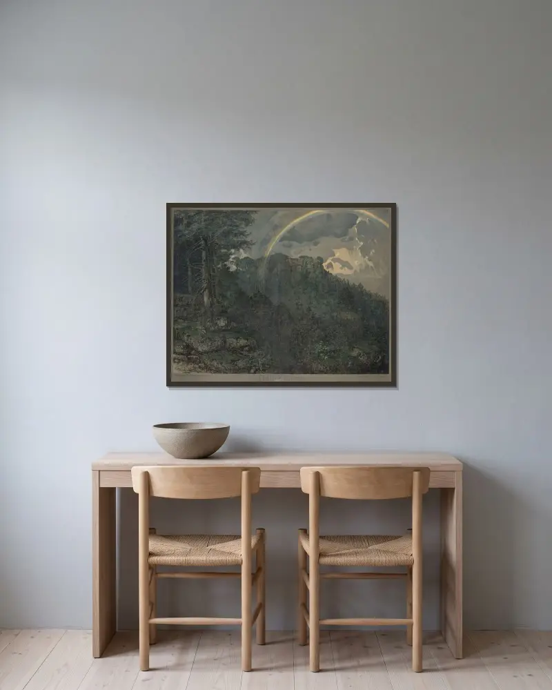 Odilienberg av Anton Seder inramad på en vägg