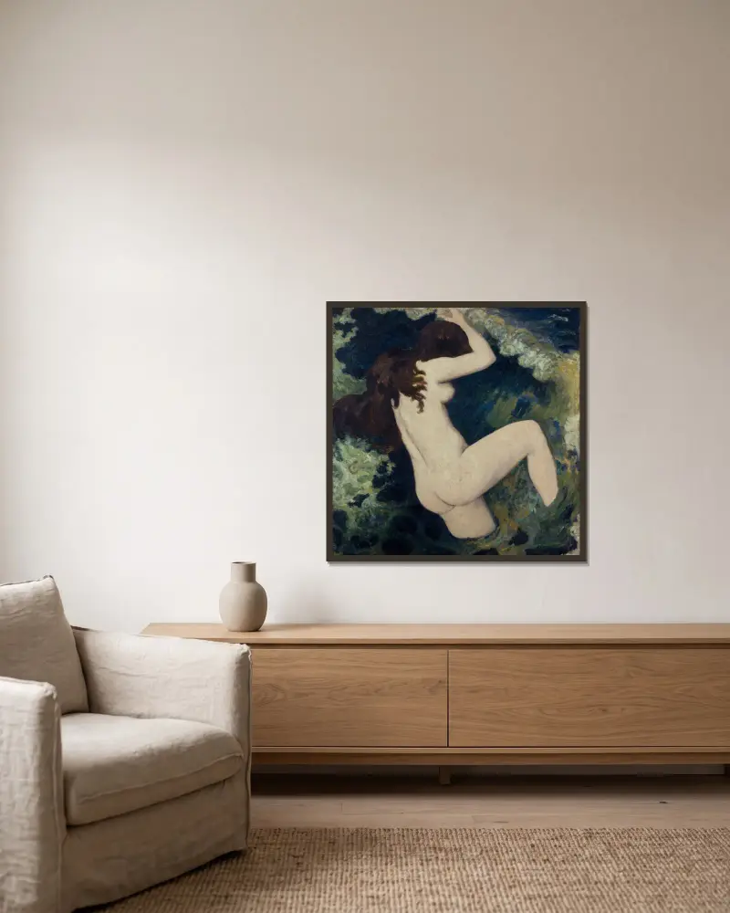 Vlna, Aristide Maillol v rámu na stěně