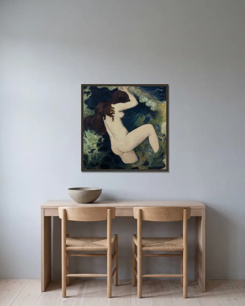 Vlna, Aristide Maillol v rámu na stěně