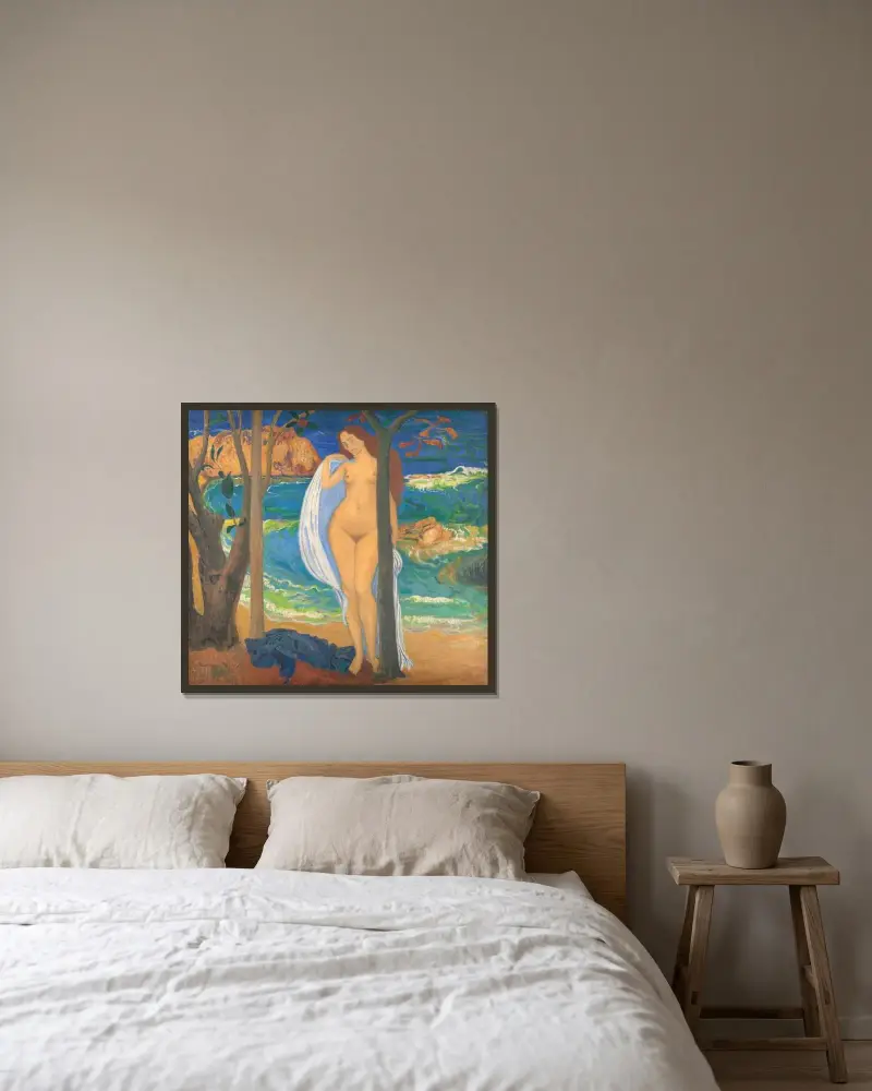 Medelhavet av Aristide Maillol inramad på en vägg