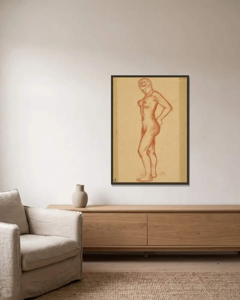 Nu debout, Aristide Maillol v rámu na stěně