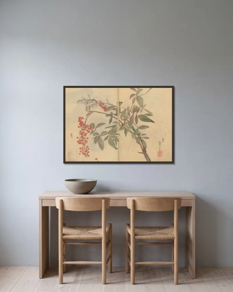 Sketchbook Pl.029 av Ariyoshi Kondo inramad på en vägg