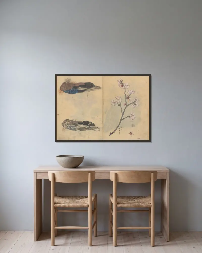 Sketchbook Pl.086 av Ariyoshi Kondo inramad på en vägg