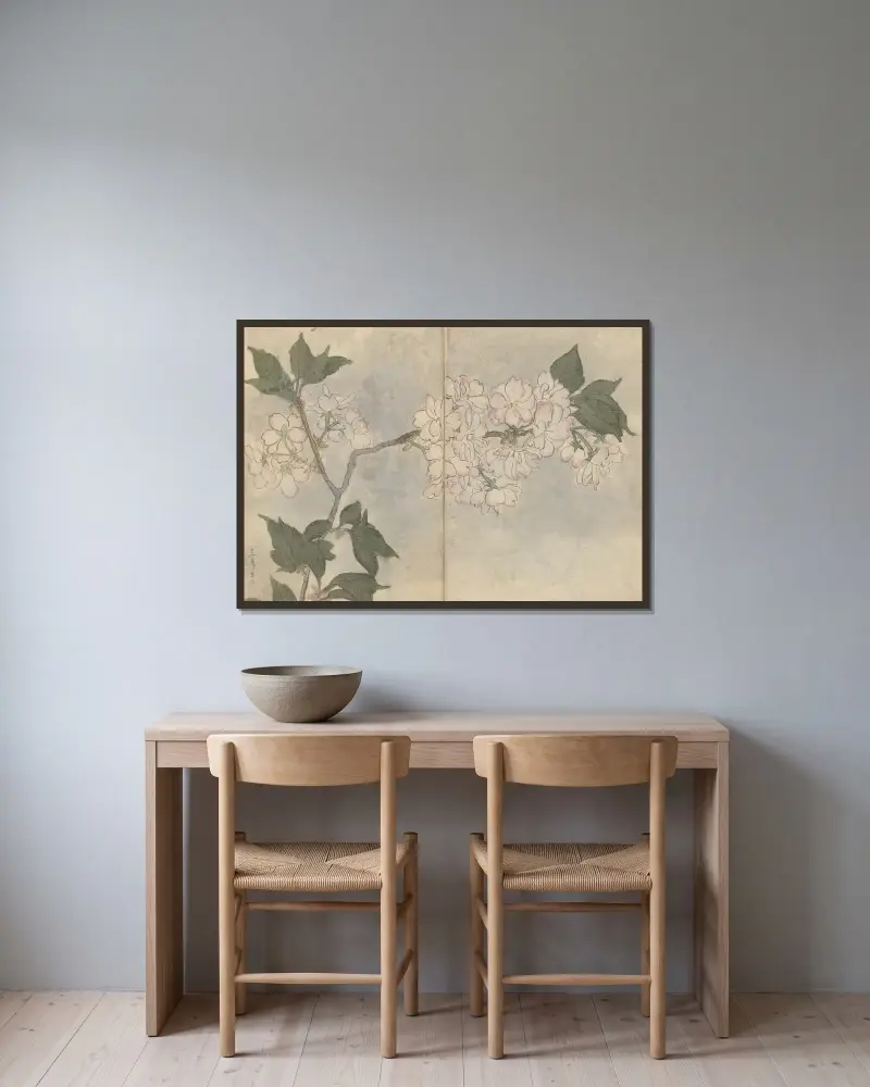 Sketchbook Pl.105 av Ariyoshi Kondo inramad på en vägg