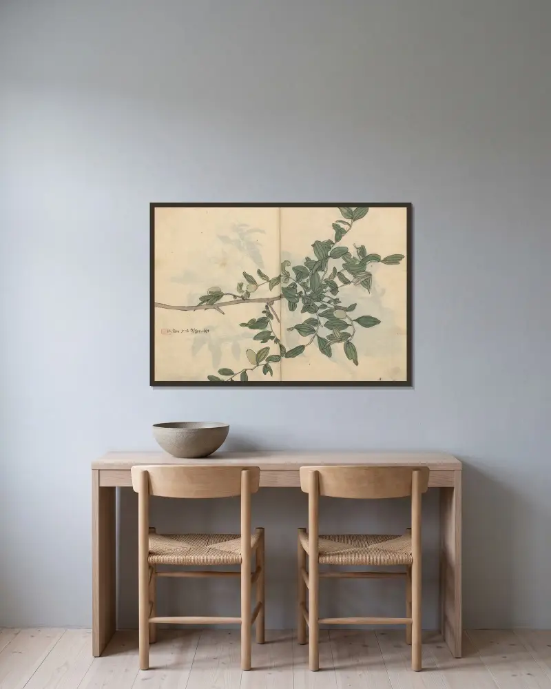 Sketchbook Pl.109 av Ariyoshi Kondo inramad på en vägg