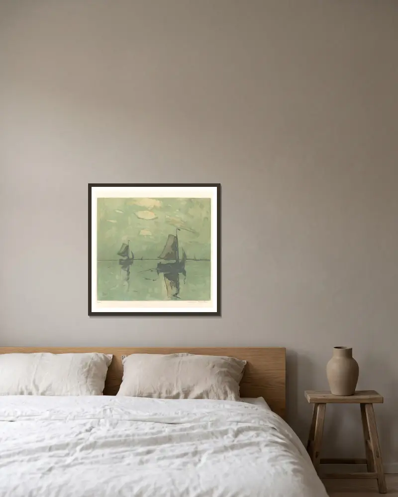 Marine von Armand Apol gerahmt an einer Wand