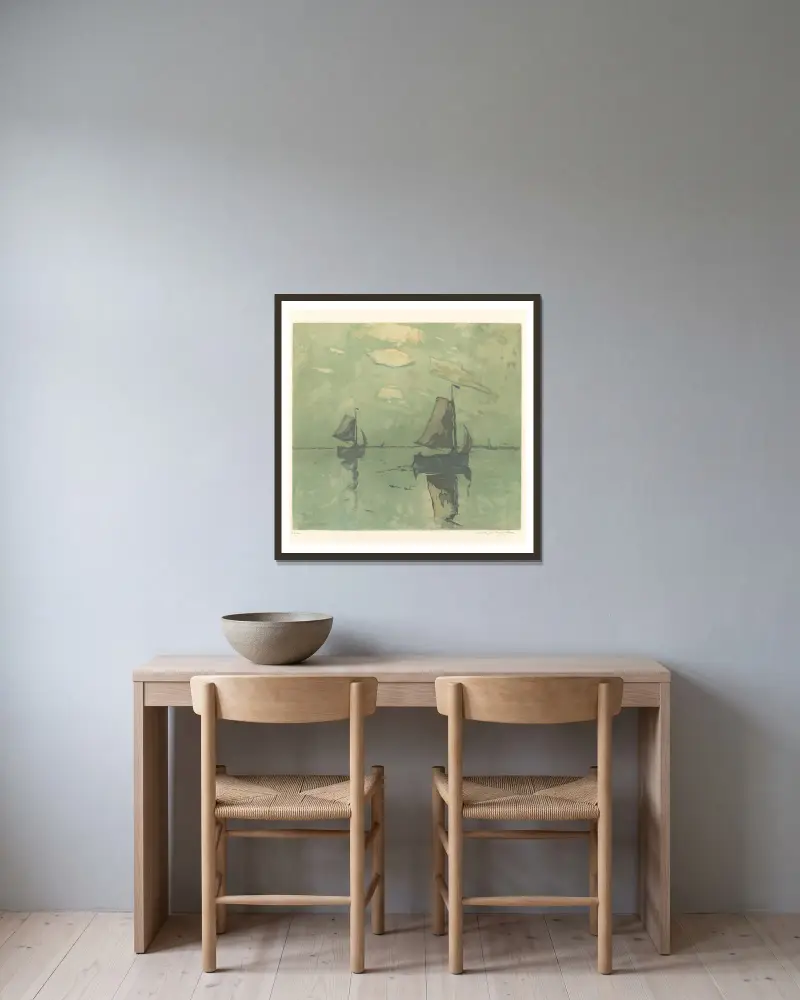 Marine von Armand Apol gerahmt an einer Wand