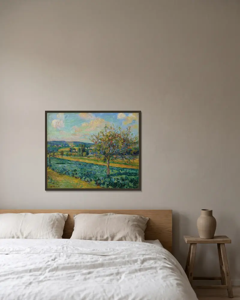 Damiette av Armand Guillaumin inramad på en vägg