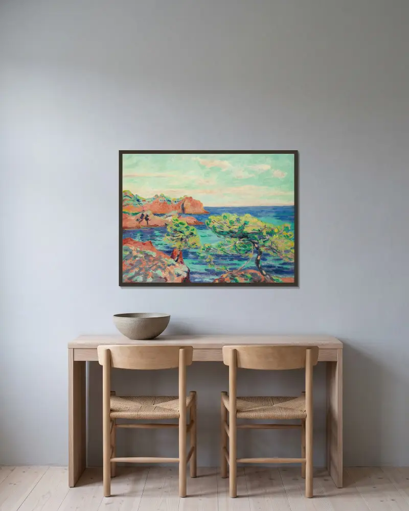 Le Trayas, Armand Guillaumin v rámu na stěně