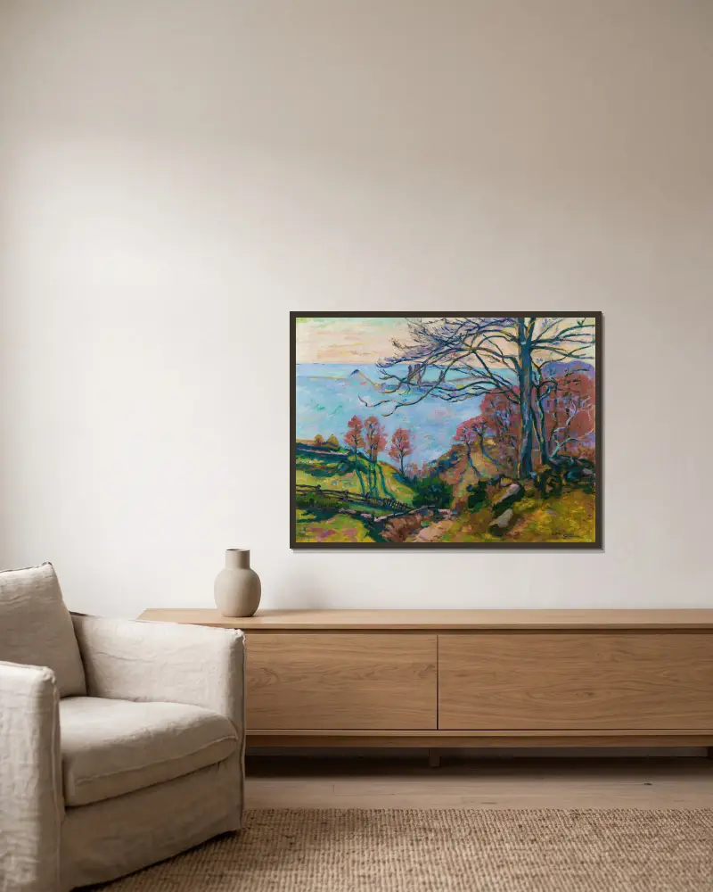 Les Bréjots, Armand Guillaumin v rámu na stěně