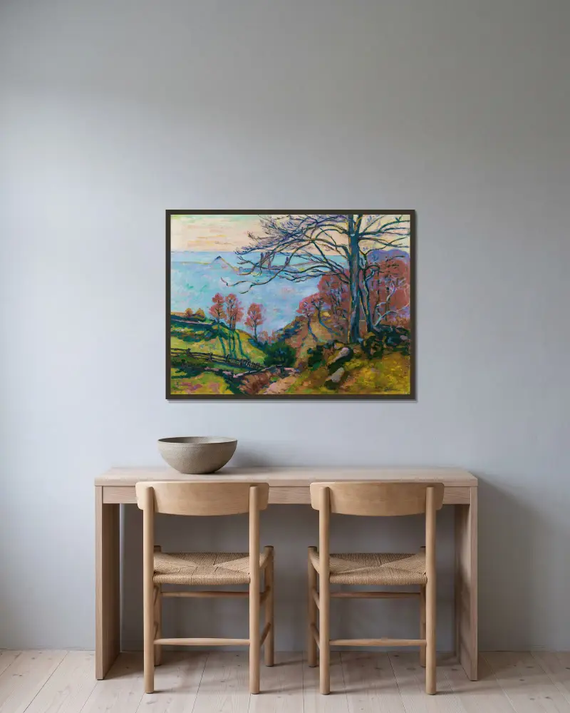 Les Bréjots, Armand Guillaumin v rámu na stěně