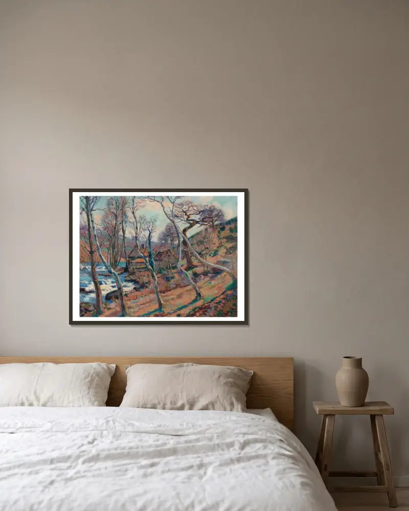Moulin, Bouchardon von Armand Guillaumin gerahmt an einer Wand