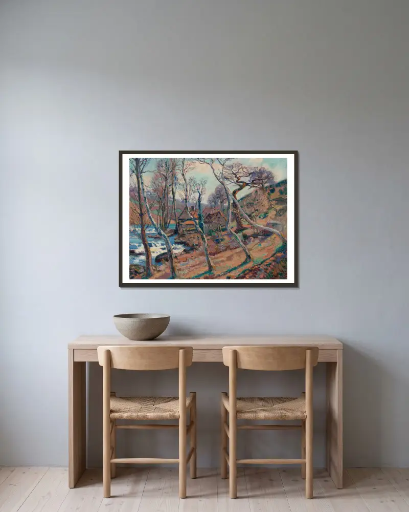 Moulin, Bouchardon von Armand Guillaumin gerahmt an einer Wand