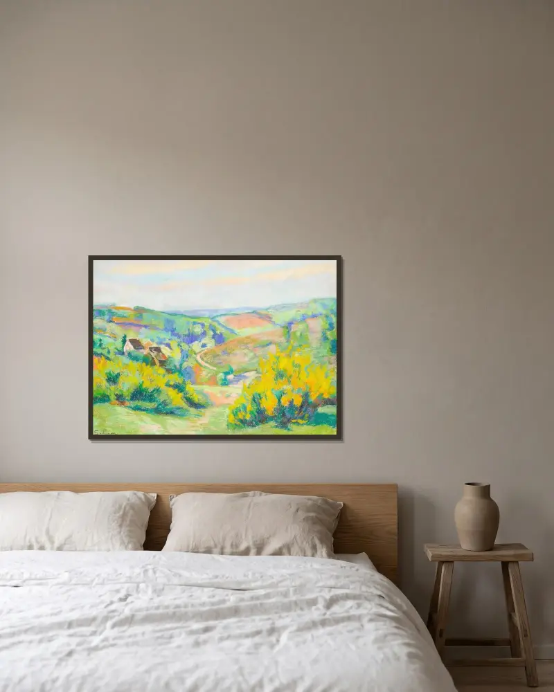 Pont Charraud, Creuse von Armand Guillaumin gerahmt an einer Wand