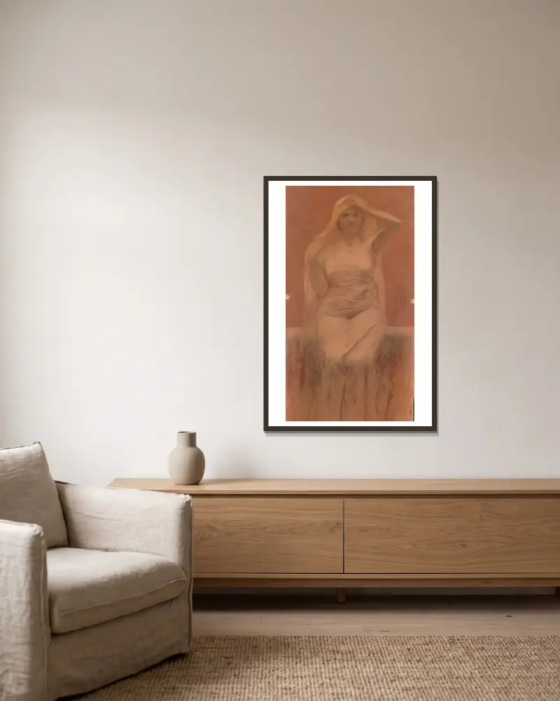 Haltung von Armand Rassenfosse gerahmt an einer Wand