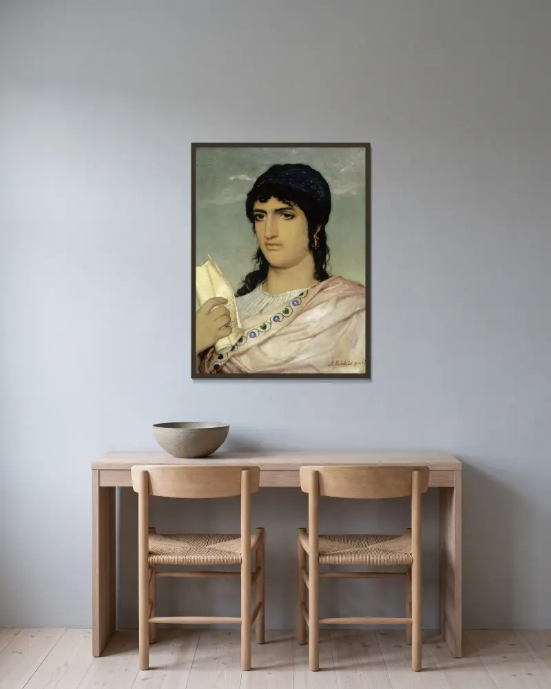 Safona, Arnold Böcklin w ramie na ścianie