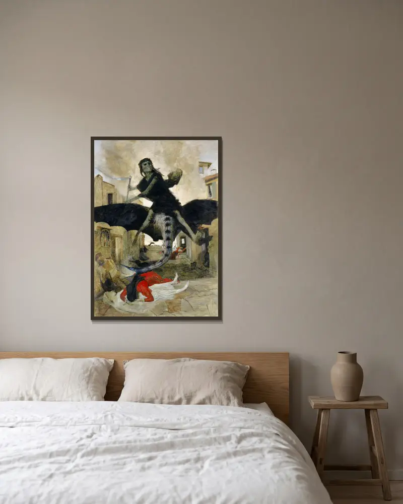 Mor, Arnold Böcklin v rámu na stěně