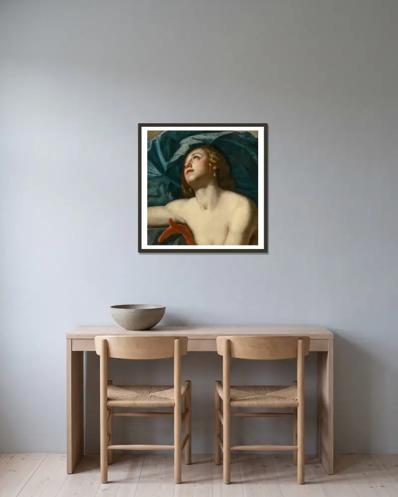 Galatea von Artemisia Gentileschi gerahmt an einer Wand