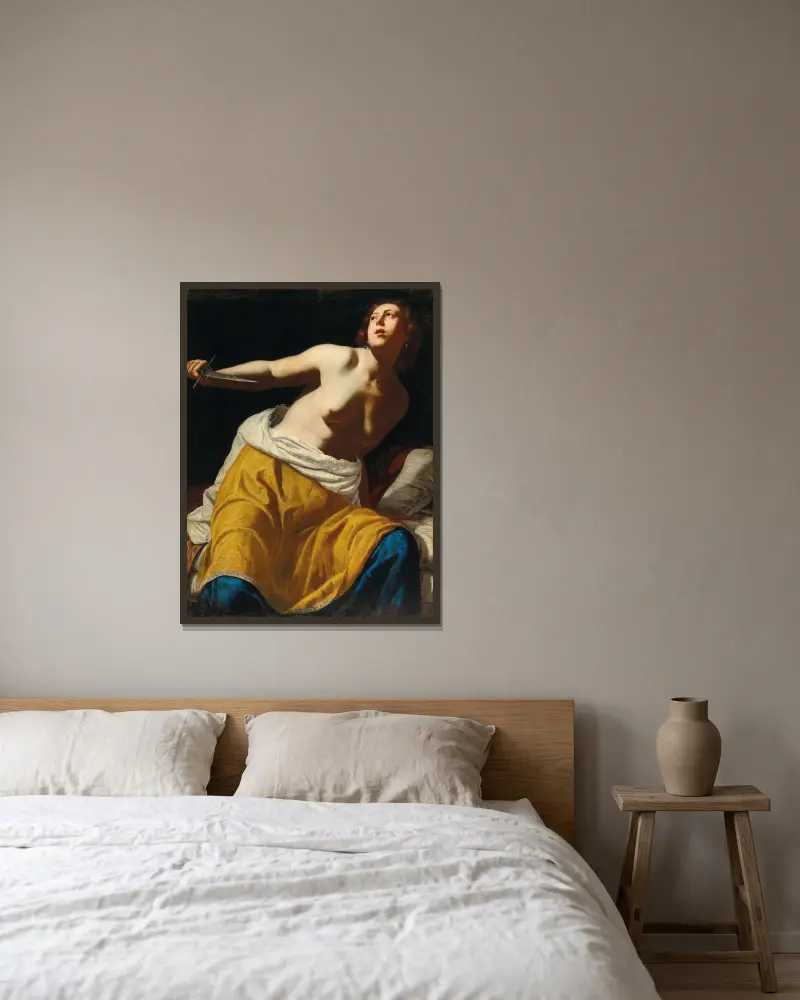 Lukrecja – Nr. 1, Artemisia Gentileschi w ramie na ścianie