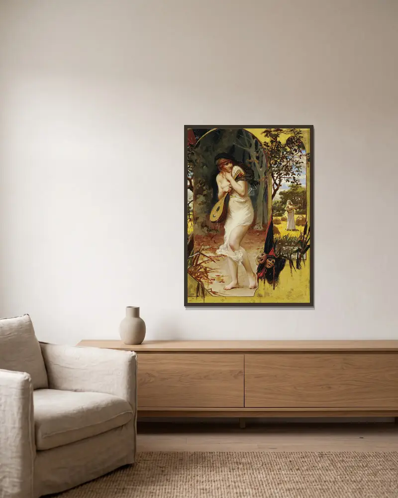 Cikadan, Frederick Arthur Bridgman v rámu na stěně