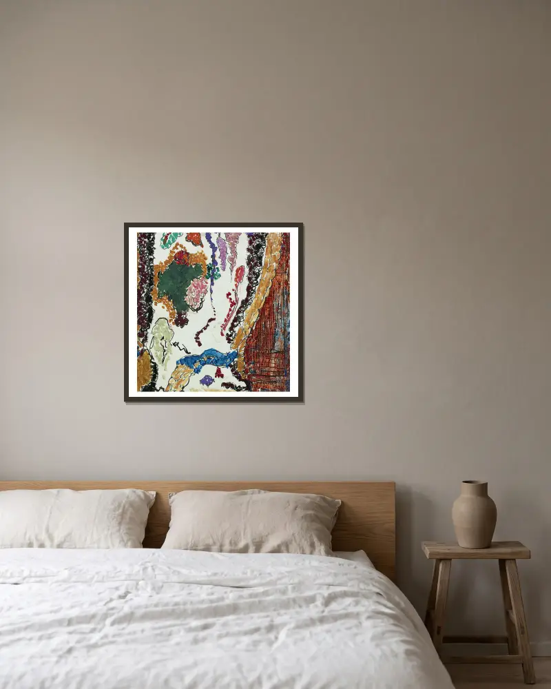 Židle, Arthur Dove v rámu na stěně