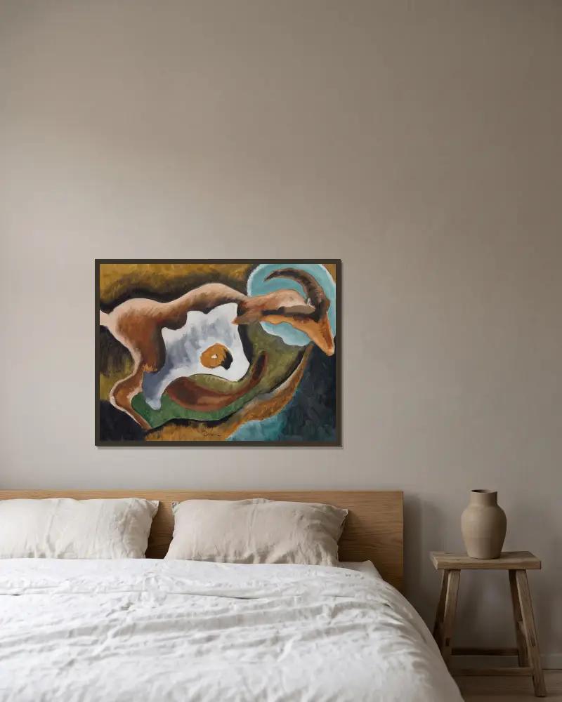 Koza, Arthur Dove w ramie na ścianie