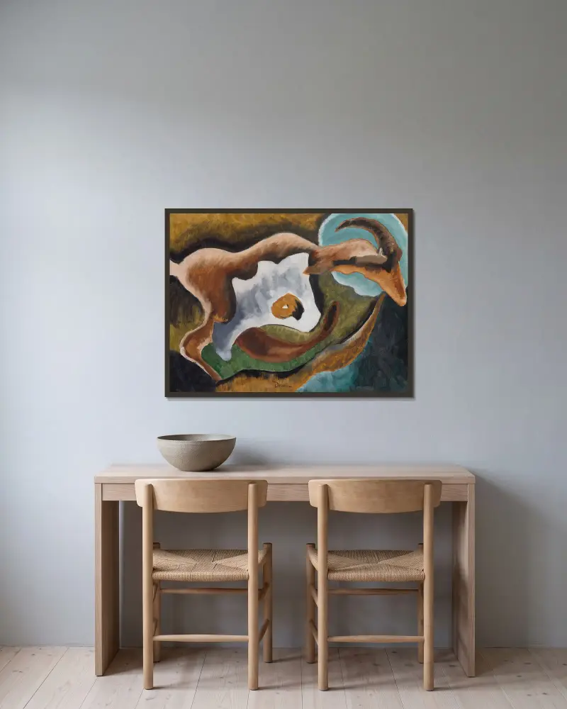 Koza, Arthur Dove w ramie na ścianie