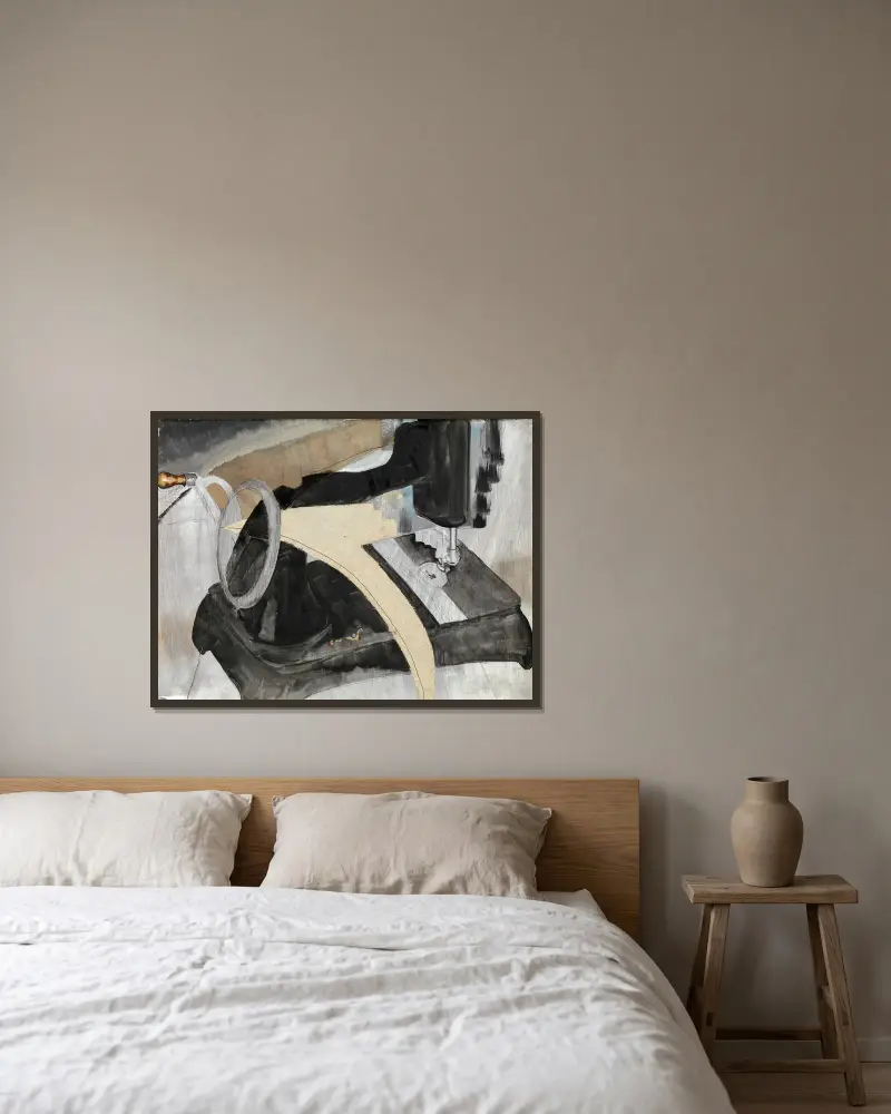 Ruční šicí stroj, Arthur Dove v rámu na stěně