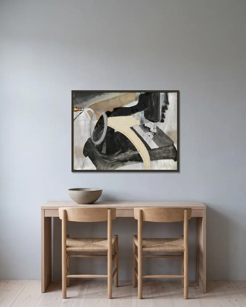 Ruční šicí stroj, Arthur Dove v rámu na stěně