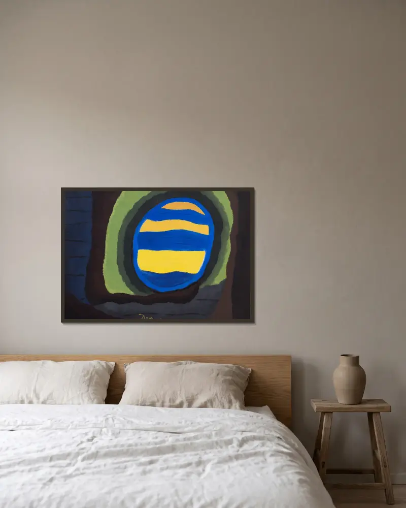 Oknem, Arthur Dove v rámu na stěně