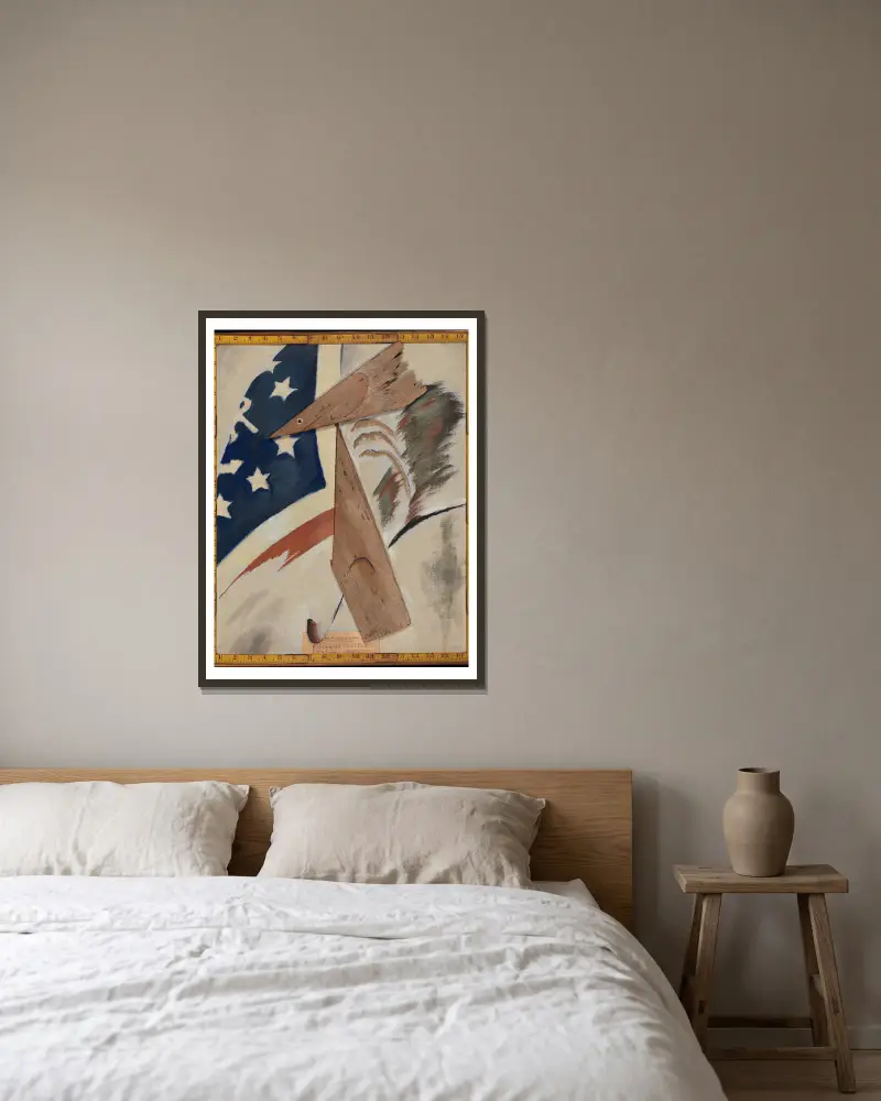 Portrait of Ralph Dusenberry av Arthur Dove inramad på en vägg