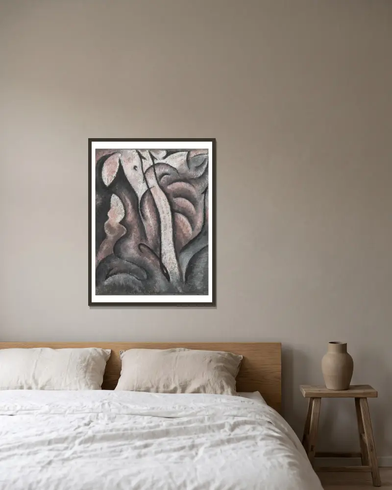Sentimental Music von Arthur Dove gerahmt an einer Wand