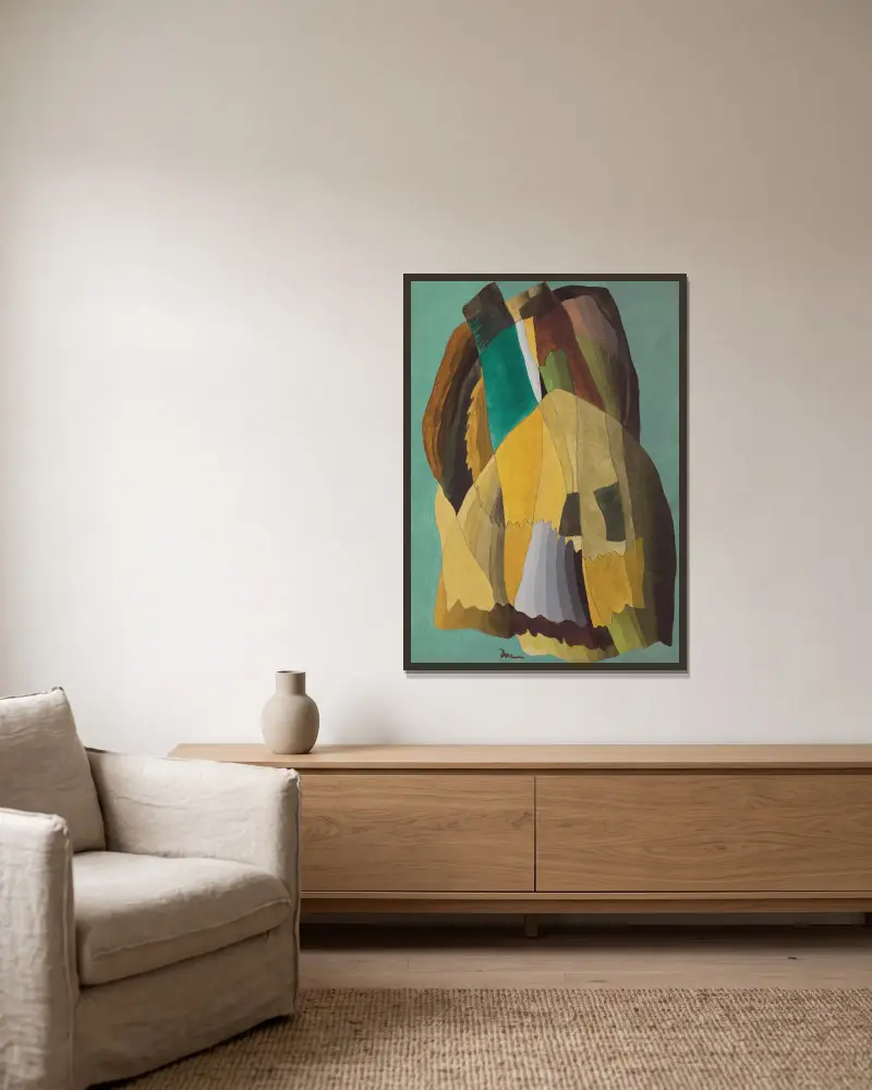 Strandweg von Arthur Dove gerahmt an einer Wand