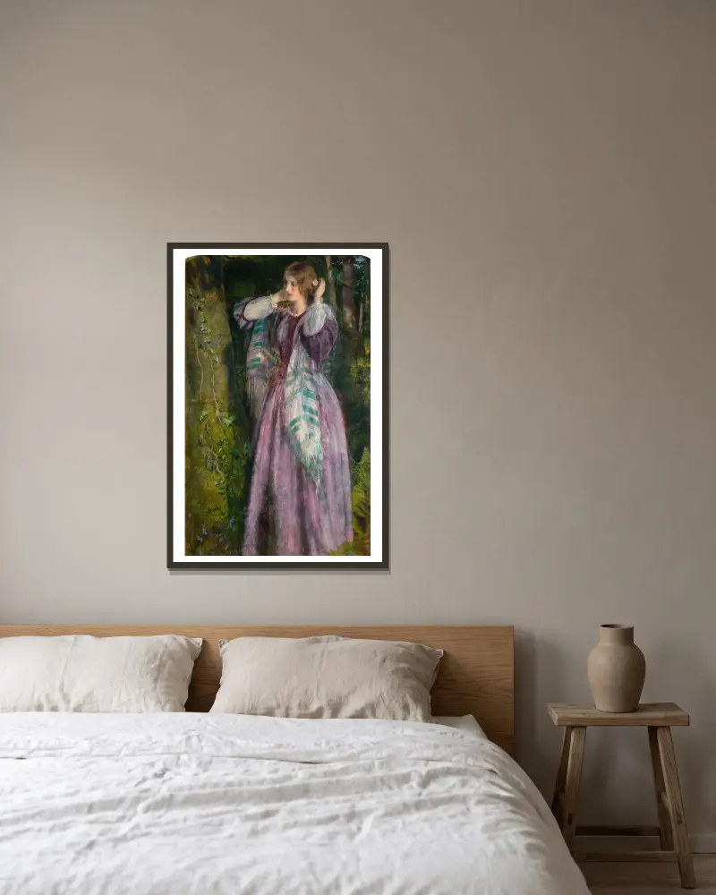 Amy, Arthur Hughes v rámu na stěně