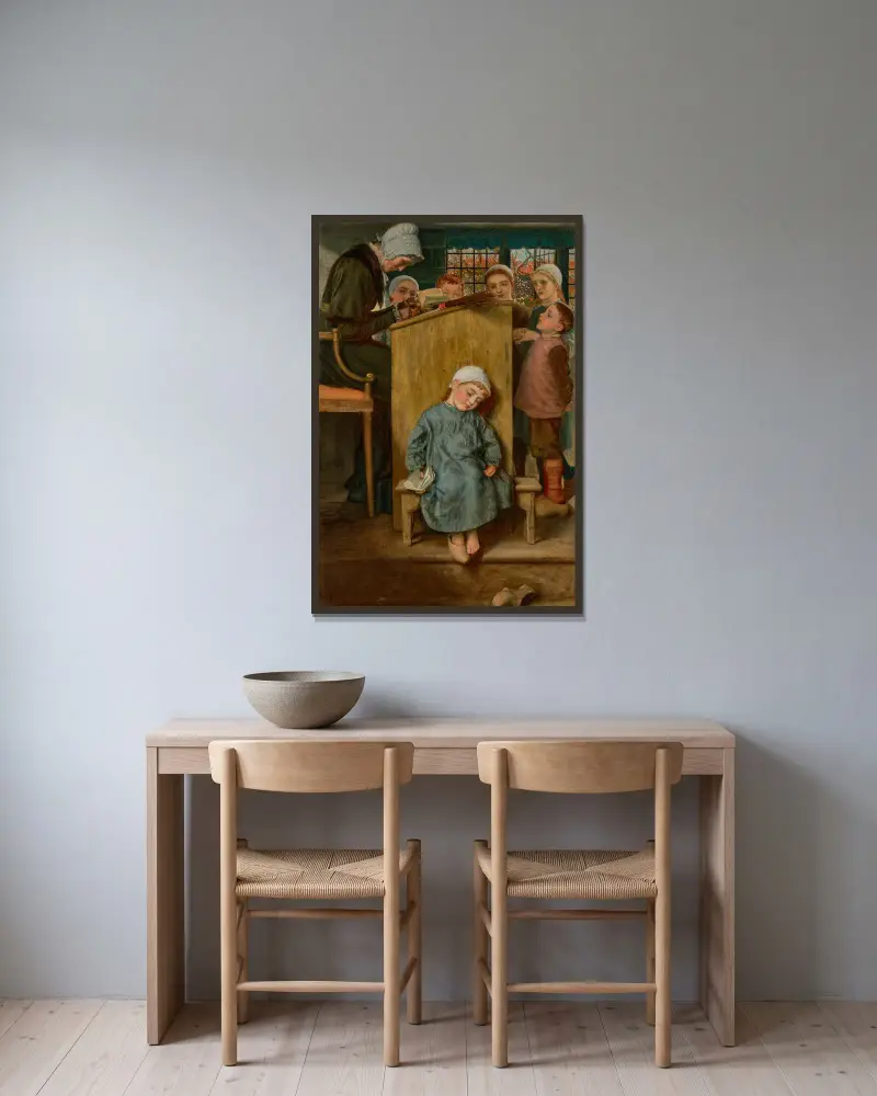 Pokání, Arthur Hughes v rámu na stěně
