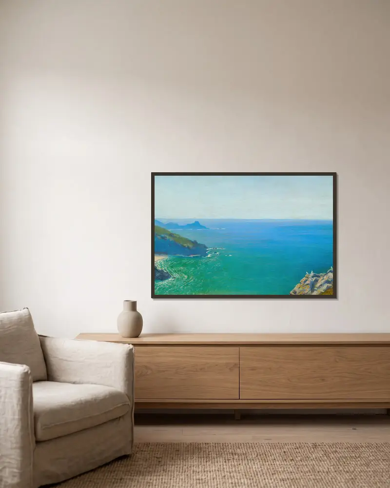 Gurnard’s Head, from St Ives side av Arthur Hughes inramad på en vägg