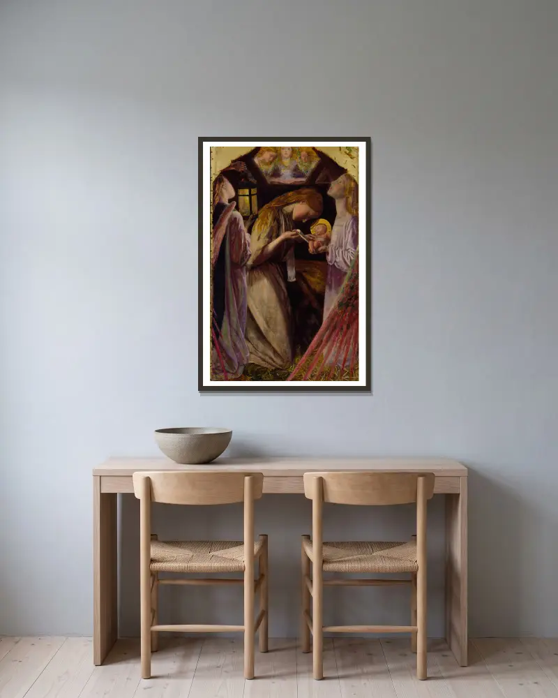 Kristi födelse, Arthur Hughes v rámu na stěně
