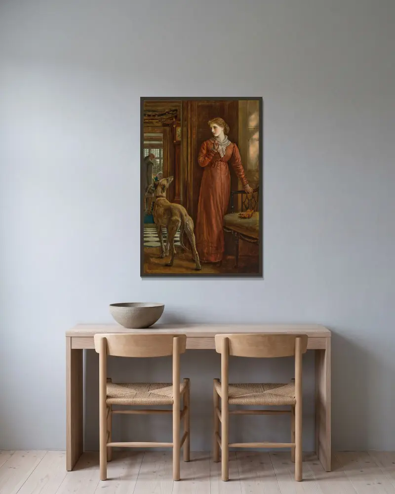 Nejistota, Arthur Hughes v rámu na stěně