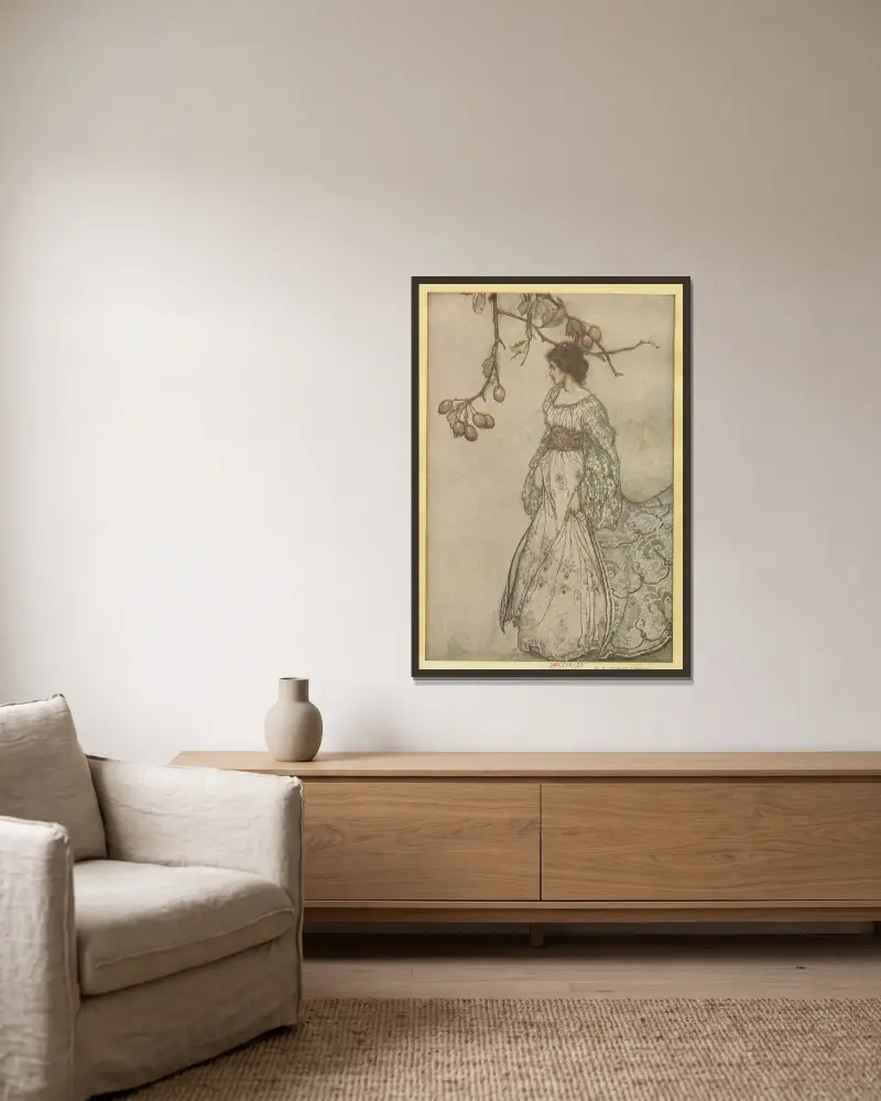 Looking very undancey indeed av Arthur Rackham inramad på en vägg