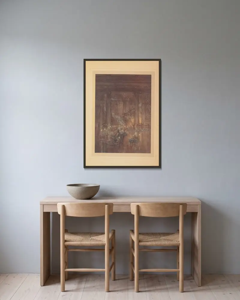 Må detta slumrande och slocknande ljus fylla detta hus med ett milt sken av Arthur Rackham inramad på en vägg
