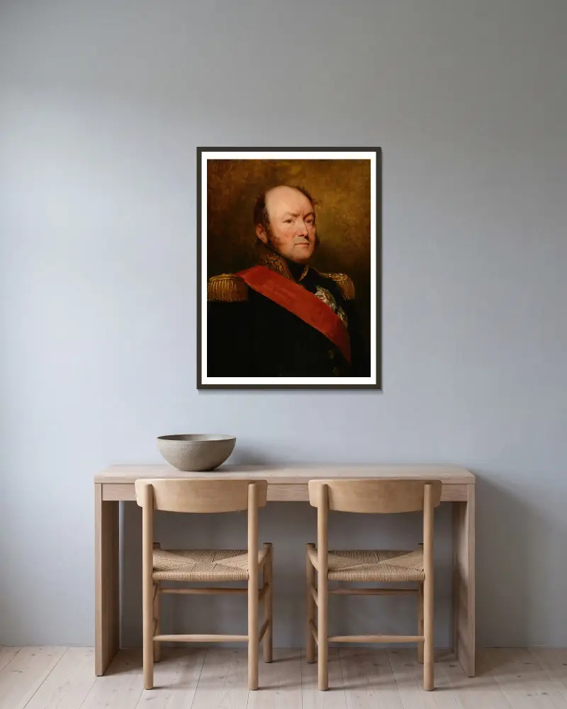 Hrabě Drouet d'Erlon, Ary Scheffer v rámu na stěně