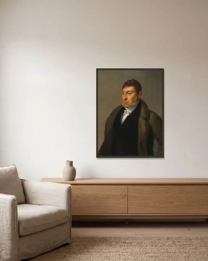 Marquis de Lafayette von Ary Scheffer gerahmt an einer Wand