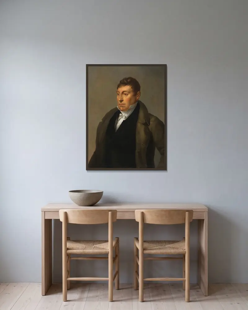 Marquis de Lafayette von Ary Scheffer gerahmt an einer Wand